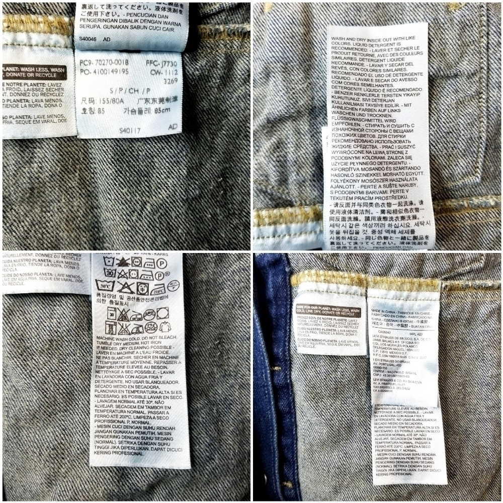 Levi’s Women's Trucker Blue Jean Jacket S40117 Dark Denim Size Small - Picture 13 of 13